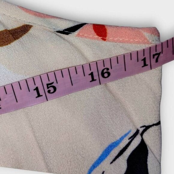 Oneil Womens Maxi Sz Large Peach Crepe Layered Strappy Peach Floral Cottagecore - Picture 16 of 16